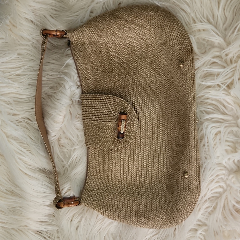 Eric Javitz Straw Hobo Handbag